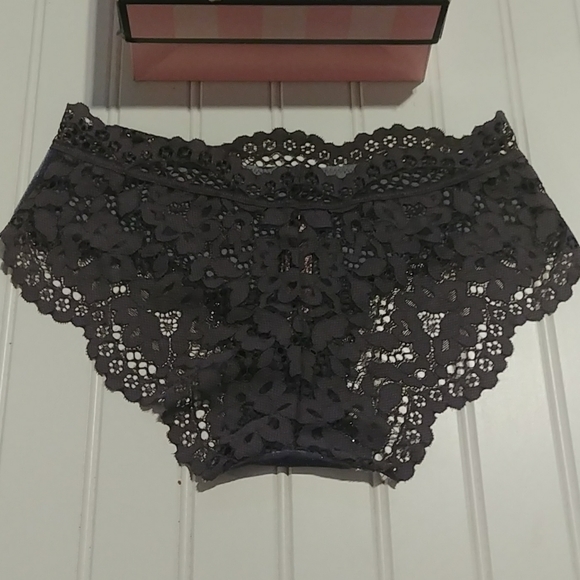 3/$25- VS Sparkly Silver Hipster Panty - Picture 5 of 10